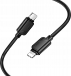 Kabel USB Hoco Kabel USB C do Lightning Hoco PD 27W 1 m X113 czarny