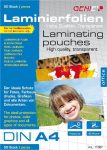 GENIE Laminiertaschen 50 A4 - Folien 80 Mic