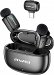 Awei Wireless Tie Microphone AWEI MK5 Duo Ai-Voice black