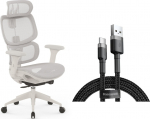 Office chair SENSE7 NOBU light gray + kabel usb