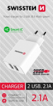 Swissten Smart Travel Charger 2x USB 2.1A