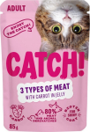 CATCH Three kinds of meat and carrot in jelly - wet cat food - 85g