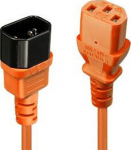 CABLE POWER IEC EXTENSION 2M/ORANGE 30475 LINDY