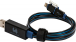 Realtron RealPower Datenkabel LED blue micro-USB auf Lightning