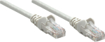 INTELLINET Patchkabel RJ45 U/UTP Cat6 10m Lever protection gray