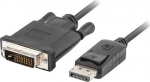 Lanberg Kabel DisplayPort - DVI-D(24+1) M/M 3m czarny