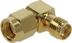 DELOCK Adapter RP-SMA Stecker zu SMA Buchse 90&deg; 10 GHz