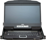 ATE Aten 4-Port USB HDMI Multi-View, Dual Rail WideScreen LCD KVM