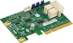 Supermicro AOC-SLG3-2E4R - PCIe - SAS - Low profile - PCIe 3.0 - Gr&uuml;n - 6.4 Gbit/s