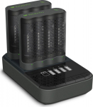 GP ReCyko Pro Battery Charger, M461 (USB), 2-pack + Dock D861, incl. 8 x AA 2000 mAh Photo Batteries