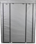 Saska Garden Textile wardrobe, dark gray wardrobe 175x133x43CM profile 13MM universal