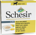 SCHESIR Chicken with pineapple in jelly - wet dog food - 150g