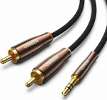 Ugreen 2x RCA (Cinch) jack 3.5mm, 2m czarny