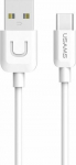 Cable USB Usams USB-A - USB-C 1 m White (63880-MP)