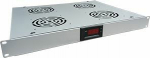 Alantec Panel ventilating 19'' 1U 4 wen., thermostat, Szary (SA-F-1U-4-T-S)