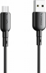 Kabel USB Vipfan USB-A - microUSB 1 m Czarny (X11MK-black)