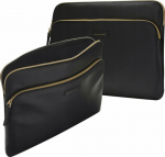 Dbramante bag Paris+ Pebbled full grain leather sleeve for MacBook Pro 14'' and 14'' Laptop - Night Black