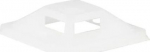 Lanview Self-adhesive Zip Tie Mounts, 25mm x 25mm, 50pcs, White