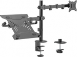 Hismart 17"-32" Monitor Arm with 10&rdquo;-15.6&rdquo; Laptop Tray