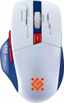 KIN Defender Mouse Defender TISA Wireless Mouse GM-126 Optical 1600dpi 2.4 GHz + Bluetooth white-blue RGB BATTERY 6 buttons Gaming