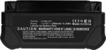 CoreParts Battery 9.36Wh Li-ion 3.6V, 2600mAh Black for Panasonic