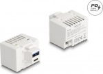 Delock Netzteil - 20 Watt - 3 A - PD - 2 Ausgabeanschlussstellen (USB Typ A, USB-C)