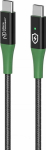MicroConnect Smart Charge USB-C to USB-C, Cable 2m Black/Green Smart