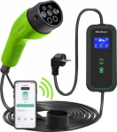 Qoltec Mobile charger for electric car EV z control 2w1 Typ2 | 3.5kW | 230V | Wi-Fi | LCD | Portable | Wallbox | 5m