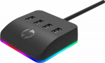 29 HUB USB HP USB (3.0) hub 4-port, DHC-CT120, czarny, Hewlett-Packard, 4x USB 3.0, backlight