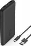 Belkin BoostCharge - Powerbank - 10000 mAh - 15 Watt - 3 Ausgabeanschlussstellen (USB-C, 2 x USB)