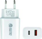 Charger EXTRA DIGITAL USB 3.0+ Type C: 220V, 20W, QC3.0+ PD