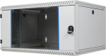 BKT Elektronik Wall mount cabinet single section, 6U, 600/500/330 width/depth/height mm, RAL 7035 ( welded construction - capacity 50kg )