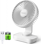 Ocoopa D606 white battery USB - Portable table fan