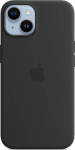 Apple - Back cover for mobile phone - MagSafe-compatibility - silicone - midnight - for iPhone 14