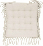 Atmosphera Fringed Chair Cushion, 40 x 40 cm