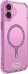 Skinarma Saido case iPhone 16 6.1'' Magnetic Charging pink/pink