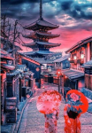 Clementoni Puzzle Compact Evening in Kyoto 500 element&oacute;w (35599)