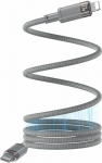 yesido Magnet. Kabel CA172L 27W C/iP 1m 3A, GRAY / SZARY