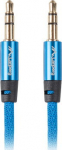 LANBERG Audio cable Minijack 3.5mm M/M 3 PIN 2.0m PREMIUM bl