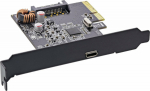 InLine Interface card, PCIe x4, USB 3.2 Gen.2x2, 1x USB Typ-C