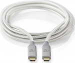 Nedis USB-Kabel - USB-C (M) zu USB-C (M)