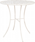 Table JASMINE D70xH75cm, antique white metal