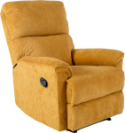 Recliner armchair GUSTAV with manual mechanism, yellow