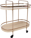 Serving cart GENOVA light brown