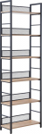 Shelf HECTOR 60x28xH187cm, ash/black