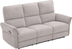Recliner sofa DAMIKA 3-seater with electric mechanism, grey