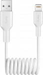 Kabel USB Puro USB-A - Lightning 1 m White (8018417498886)