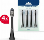Concept Solution End Concept ZK0051 Toothbrush tip PERFECT SMILE ZK500x, Daily Clean, 4 szt, czarne