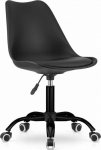 ANDRIA swivel chair - black base, black-and-black
