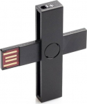 +ID ID-kaardi lugeja USB Blister, must